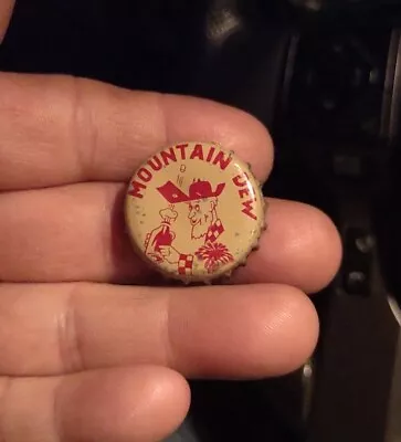 Vintage Mountain Dew Hillbilly Cork Soda Bottle Cap With S.C. Tax Stamp Used • $14.99