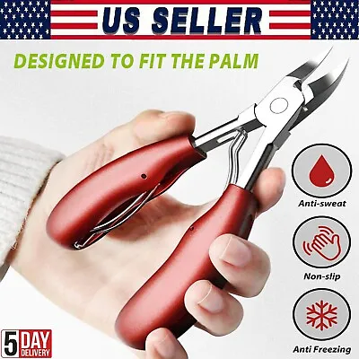 Professional Toenail Clippers Heavy Duty Precision Nail Scissor For Thick Ingrow • $5.65