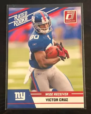 2010 Donruss VICTOR CRUZ Rated Rookie RC #100 Giants • $1.79