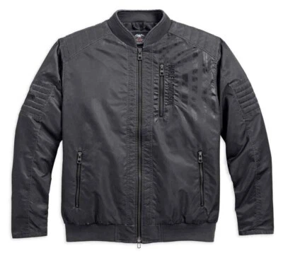 $150 • Buy Harley-Davidson Men's Intrepid Distressed Nylon Twill Jacket 3XL HARLEY-DAVIDSON