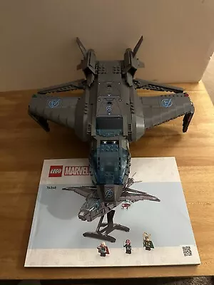 LEGO Marvel: The Avengers Quinjet (76248) With Instructions No Minifigures • £39.99