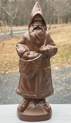 Vintage Christmas Decor Santa Chocolate Saint Nick Seasonal Figure Figurine • $25