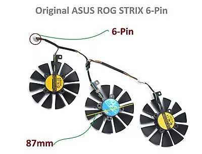 ASUS ROG STRIX GTX 980 1060 1070 1080 Ti R9 390 6Pin FDC10U12S9-C FDC10H12S9-C/ • £37.19