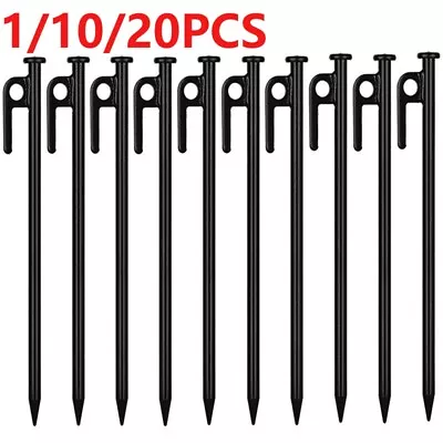 10-20x Heavy Duty 12  Steel Metal Tent Canopy Camping Stakes Peg Ground Nail  • £3.99