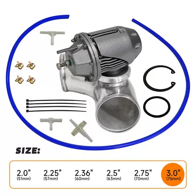 Adjustable 1-25psi SSQV SQV II Turbo Blow Off Valve + 3.0  OD 90 Deg Flange Pipe • $62.50