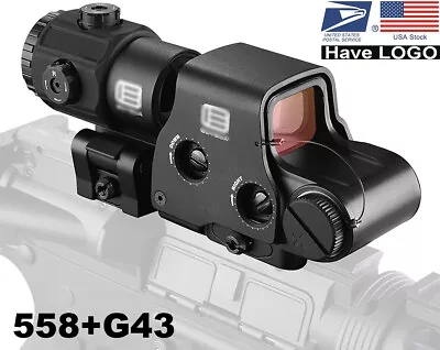 G43 3X Sight Magnifier With 20mm QD Mount XPS3-2 558 Tactical Red Green Dot LOGO • $119.99