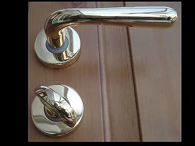 Bathroom Handle Round Rose Ecostile Valli & Valli Polished Brass H44.r8 699367 • £9.95