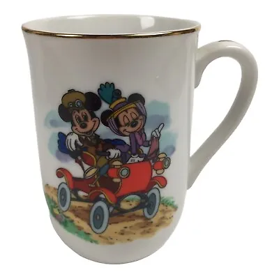 Mickey Minnie Mouse Mug Coffee Cup 10 Oz Porcelain VNTG Walt Disney Productions • $7