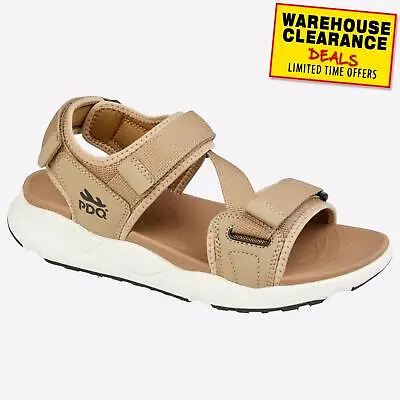 PDQ Explorer Mens Walking Hiking Comfort Casual Sports Sandals Sand • £23.99