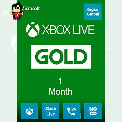 Xbox Live Gold 1 Month Subscription Key Region Free • $10.28