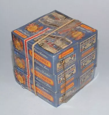 MATCHBOX SUPERFAST 17b SILVER JUBILEE BUS FACTORY SHRINK WRAPPED PACK OF 6 MINT • £70