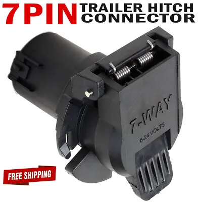 7 Pin Trailer Tow Hitch Harness Receptacle Connector Plug For GMC Acadia Savana • $35.93