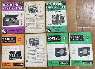 The Radio Constructor Magazine 1955 Part Set - 7 Copies • £29.99