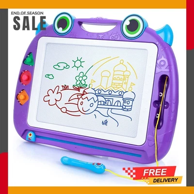 £20.99 • Buy Magnetic Drawing Board For Kids 42x33cm Large Erasable Magna Doodle Easy To Use