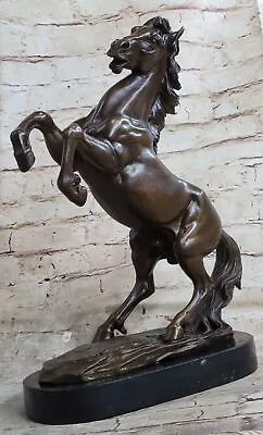Fabulous Vintage Horse Sculpture Thoroughbred Horse Racing Bronze Figurine Deal • $469