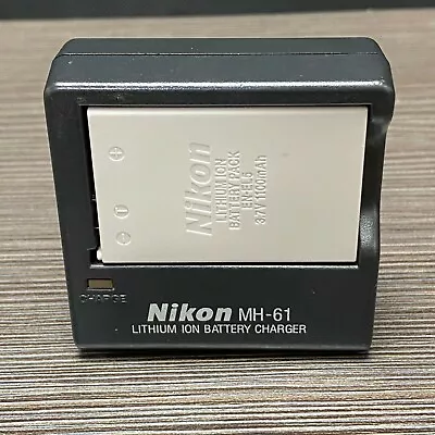 Genuine OEM Nikon MH-61 Battery Charger With Nikon EN-EL5 Lithium Ion Battery • $23