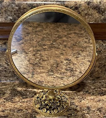 Vintage Matson Swivel Standing Vanity Mirror - Gold Ormolu! • $45