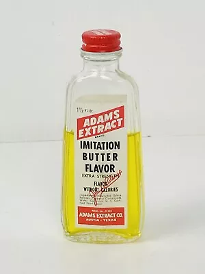 Vintage Bottle Adams Extract Imitation Butter Flavoring T.V. Movie Prop #1 • $9.99