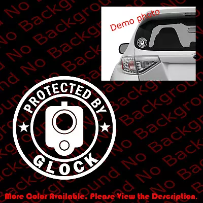 Protected By 2nd Amendment 2A Vinyl Decal  9mm  .45 ACP Barrel Gun Right FA095 • $10.99