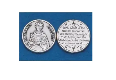 St. Thomas Aquinas - Quote From Saint Thomas Aquinas - Pocket Coin  • $3.50