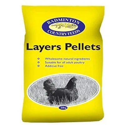 Badminton Layers Pellets 20kg - Poultry Chicken Hen Feed Food • £19.50