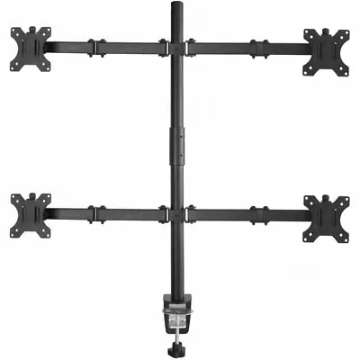 Rocelco Premium Quad Monitor Desk Mount - VESA Pattern - Black (R DM4) • $68