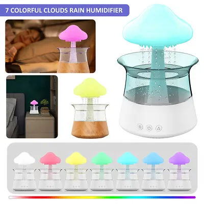 USB Humidifier Rain Drop Sound Aromatherapy Oil Essential Relaxing Diffuser^ • £34.28
