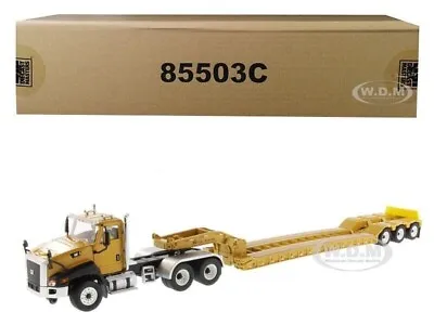 Cat Caterpillar Ct660 Day Cab W/lowboy Trailer 1/50 Model Diecast Masters 85503c • $87.99