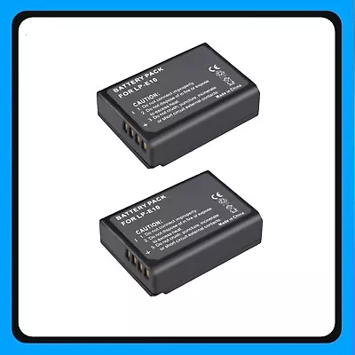 2x 3100mAh LP-E10 Battery For Canon EOS 1300D KissX50 X70 X80 Rebel T3 T5 T6 T7 • $31.60