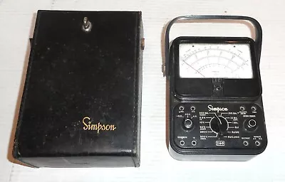 Vintage Simpson 260 Series Analog Multimeter  FOR PARTS OR REPAIR PLEASE READ • $39.99