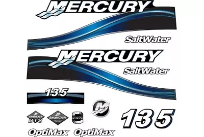 Compatible With Mercury New Outboard Decal Sticker Kit Mercury 135 HP Blue • $59.99