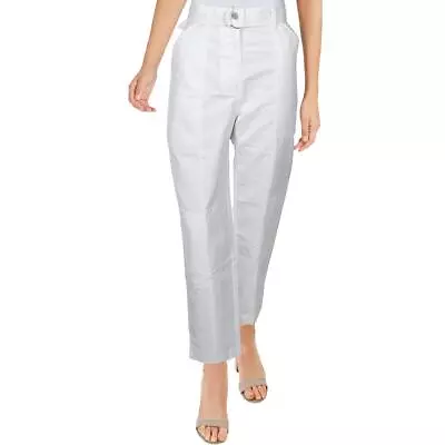 J Brand Womens Athena White Linen Blend Ankle High Rise Cargo Pants 31 BHFO 3412 • $35.99