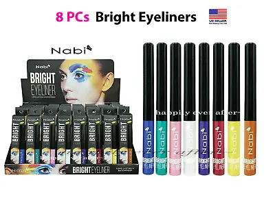 Nabi Bright Color Eyeliner Set- 8 Colors Waterproof & Long Lasting Eyeliners • $20.99