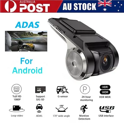 $19.99 • Buy 1080P ADAS Mini Car Dash Camera Video DVR Cam Recorder Night Vision + G-sensor