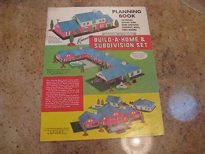 Vintage 1962 Kenner ‘s  Girder & Panel  Build -A - Home Set  No. 15 Instructions • $12