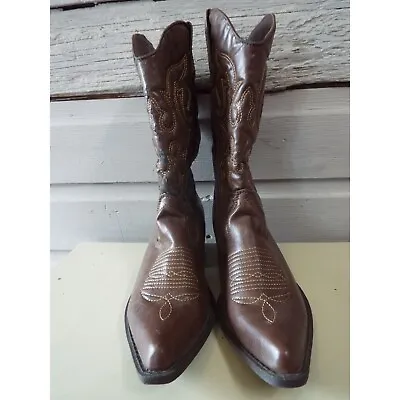 Madden Girl Sanguine Cowboy Boots Brown Size 8 1/2 • $14.99