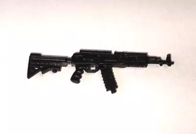 AKM Rifle W/ Mag BLACK Version BASIC -  Modular  1:18 Scale Weapon For 3.75 • $2