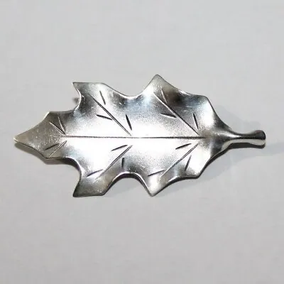 Sterling Silver Oak Leaf Brooch • $10