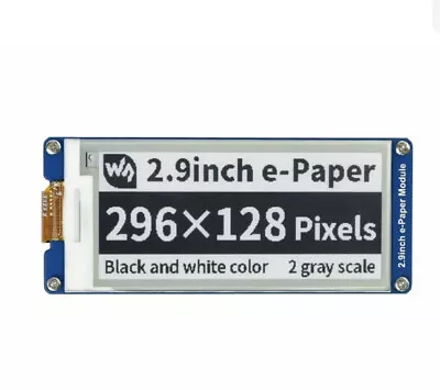 2.9inch E-Paper E-ink Display Module (B) 296x128 Black/White Raspberry Pi USA • $11.50