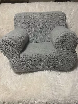 Pottery Barn Kids Sherpa- My 1st Chair- Gray-New Never Used-18x16x20 • $50