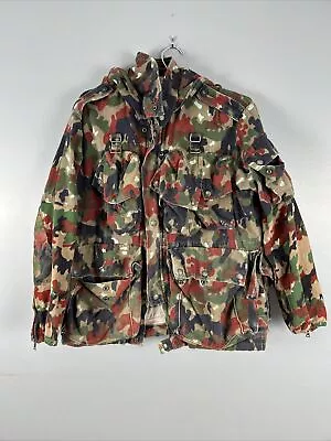 Vintage Swiss Army Field Jacket M70 Alpenflage Parka Size (48) Medium/Large • $49.99