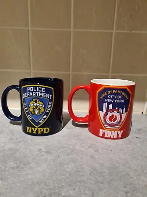 £4.99 • Buy NYPD And FDNY Police And Fire New York Mugs