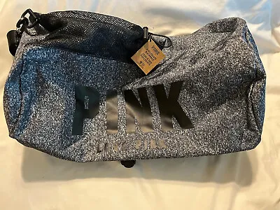 Victoria’s Secret PINK Gray Campus Convertible Duffle Bag Backpack Book Bag • $21.59