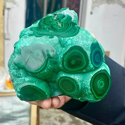 1.62LB Large Natural Glossy Malachite Transparent Cluster Rough Mineral Sample. • $17.50