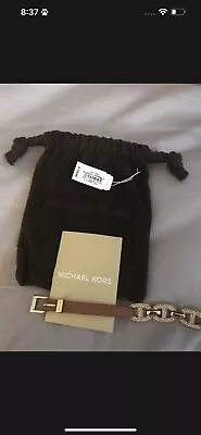 Michael Kors Leather And Gold Bracelet • $75