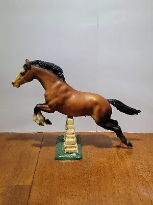Breyer Horse Vintage 1970s Jumping Bay Model #300 StoneWall Round Mark Mold USA • $24.99