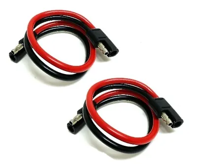 2 Pcs 12  10 GA Gauge 2 Pin Quick Disconnect Polarized Wire Harness Audiopipe • $10.95