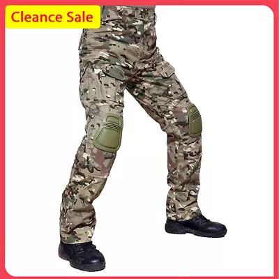 Men's Tactical Pants With Knee Pads Army Military Combat Ripstop Cargo Trousers  • $45.97