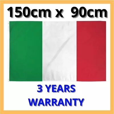 90cm X 150cm Large Italian Italy Flag Pride Heavy Duty Soccer Italia Banner • $7.99