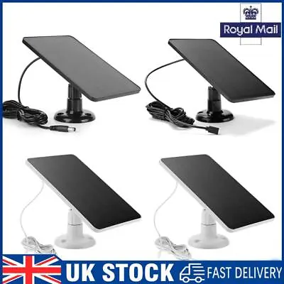 Solar Panel For DC/USB Power CCTV Camera Security Cam Battery Charger 10W 5V • £4.89